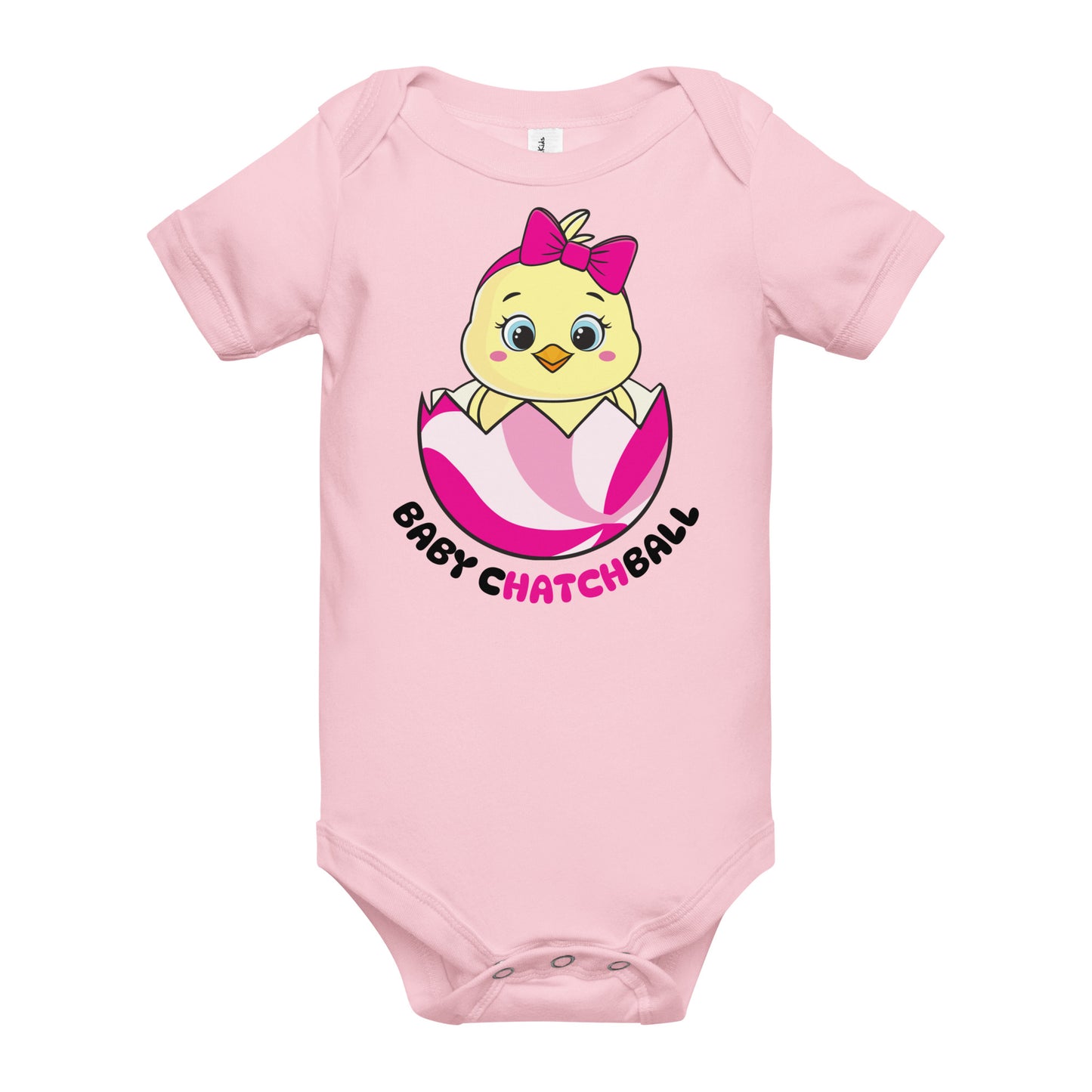 Catchball Infant Baby Chick Rib Bodysuit Summer Onesie Catchball Baby Short-Sleeve Bodysuit Catchball Baby-Shower Gift Newborn Birth Clothing Girl Catchball Onesie Boy Gift one piece