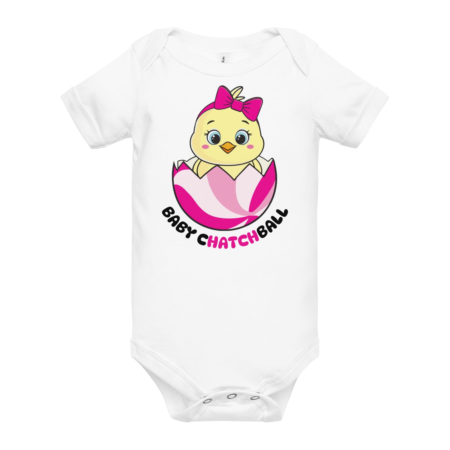 Catchball Infant Baby Chick Rib Bodysuit Summer Onesie Catchball Baby Short-Sleeve Bodysuit Catchball Baby-Shower Gift Newborn Birth Clothing Girl Catchball Onesie Boy Gift one piece