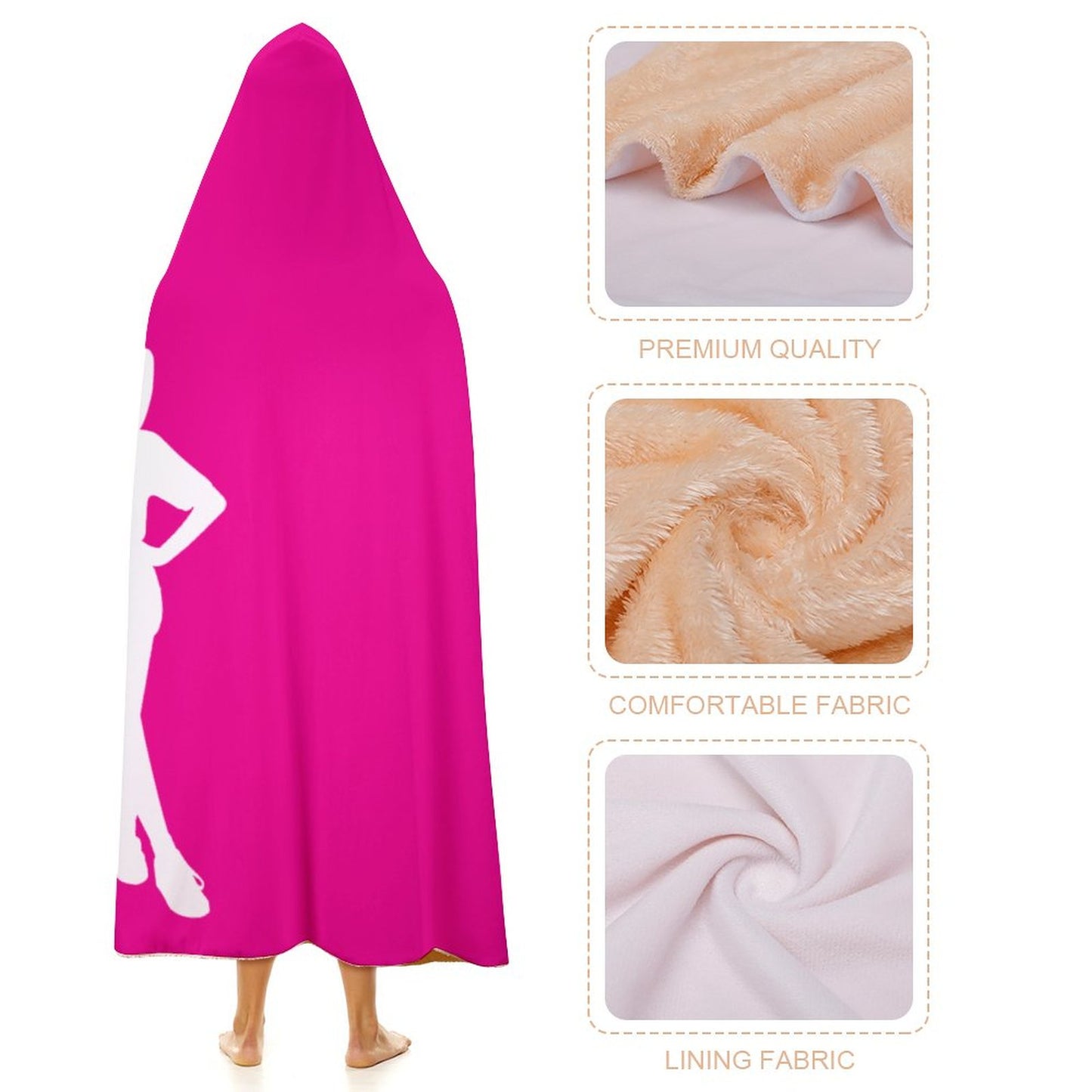 Wrap Hooded Blanket - 60"x80"/ 150x200cm