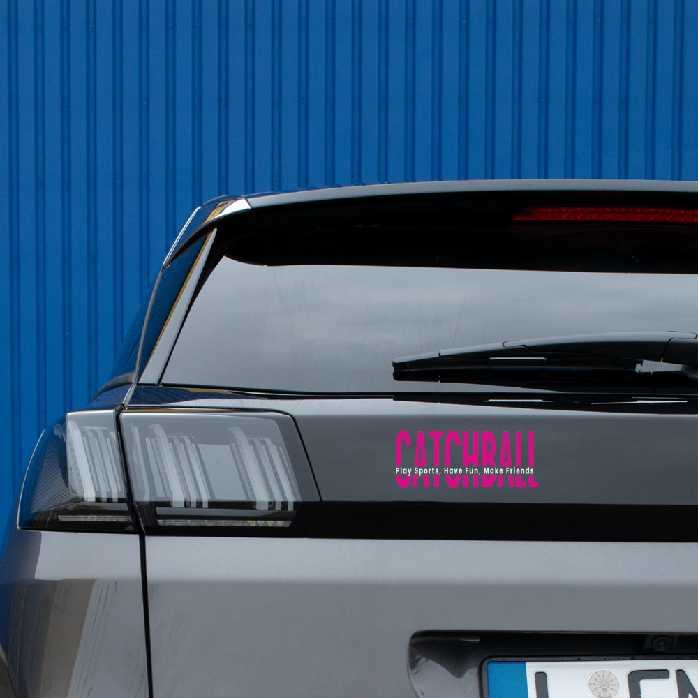 Catchball Bumper Sticker - white matte