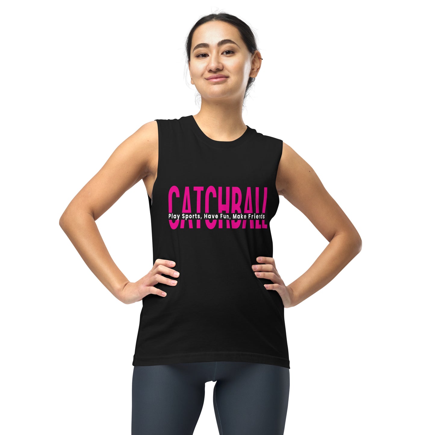 Catchball Muscle Shirt Women Relaxed Fit Tee