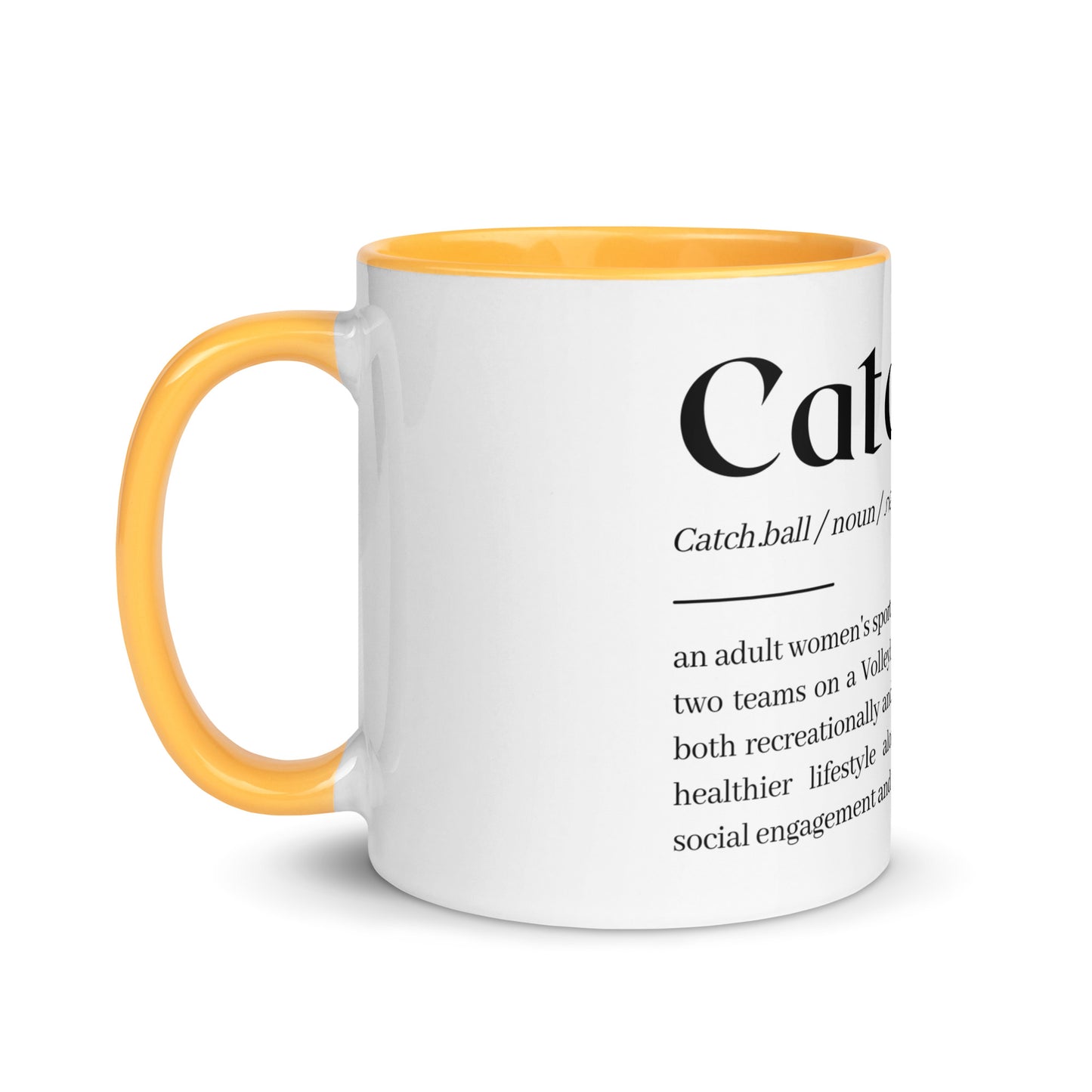 Catchball Dictionary Definition Colored Mug