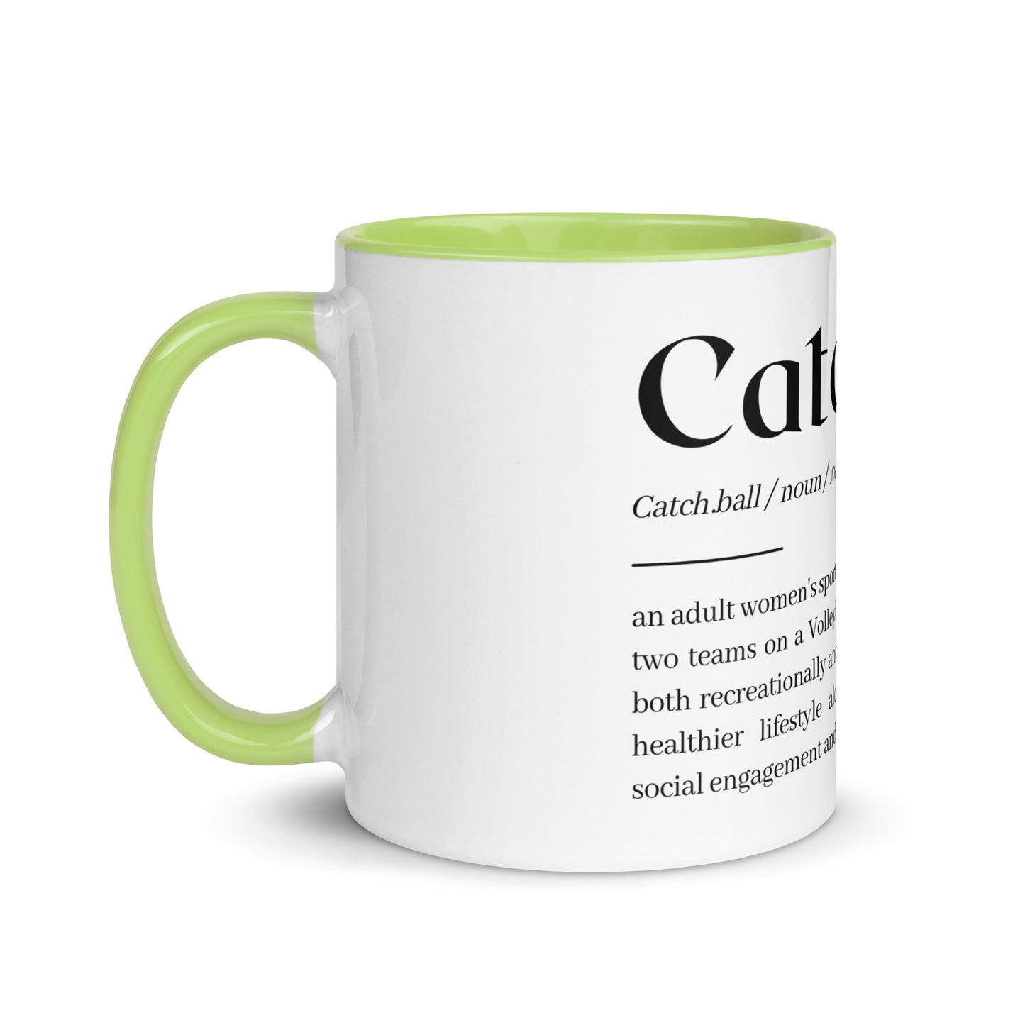 Catchball Dictionary Definition Colored Mug