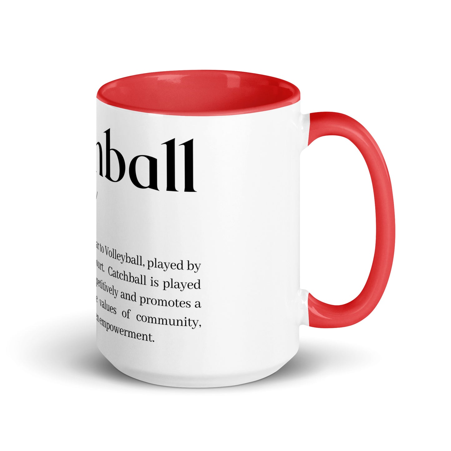 Catchball Dictionary Definition Colored Mug