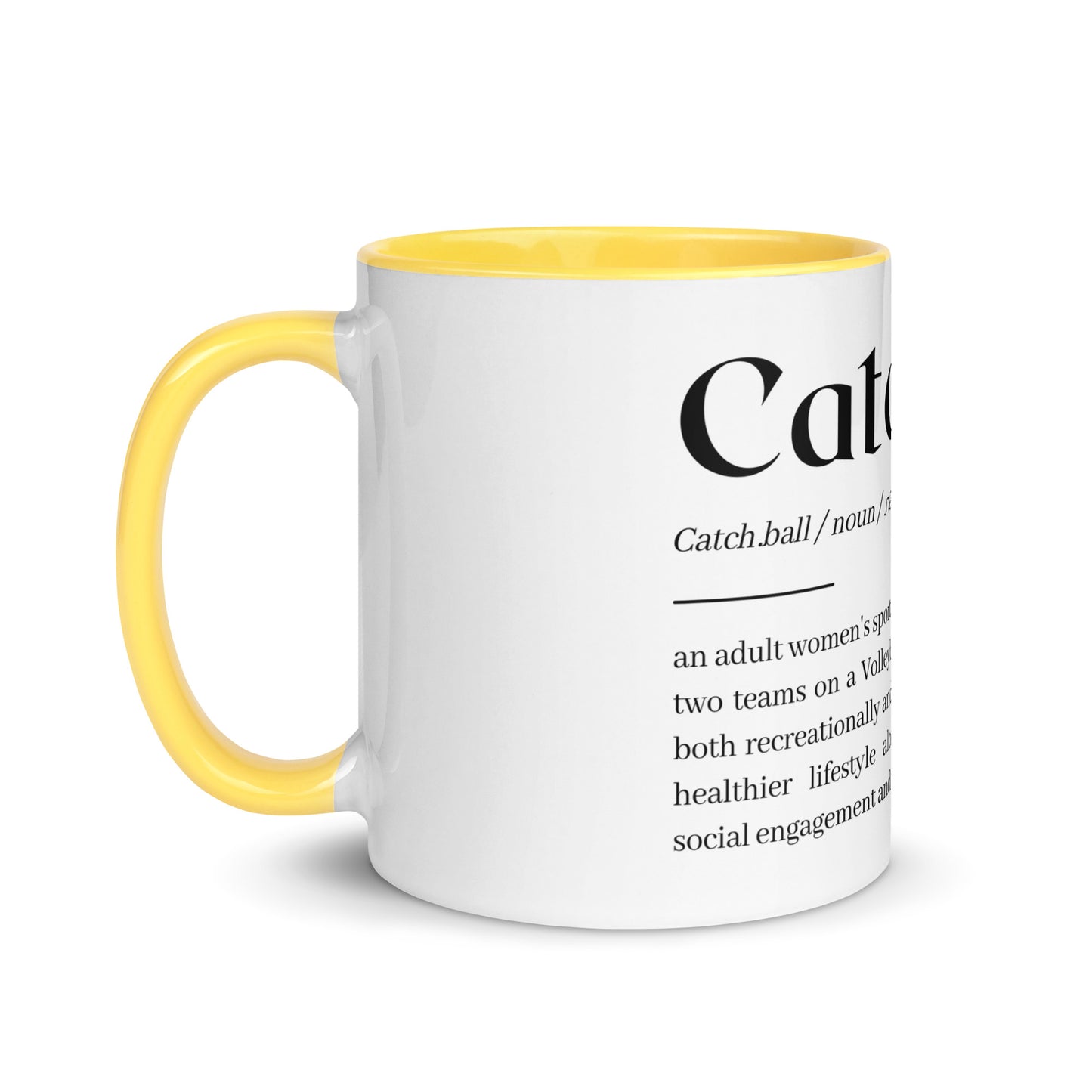 Catchball Dictionary Definition Colored Mug