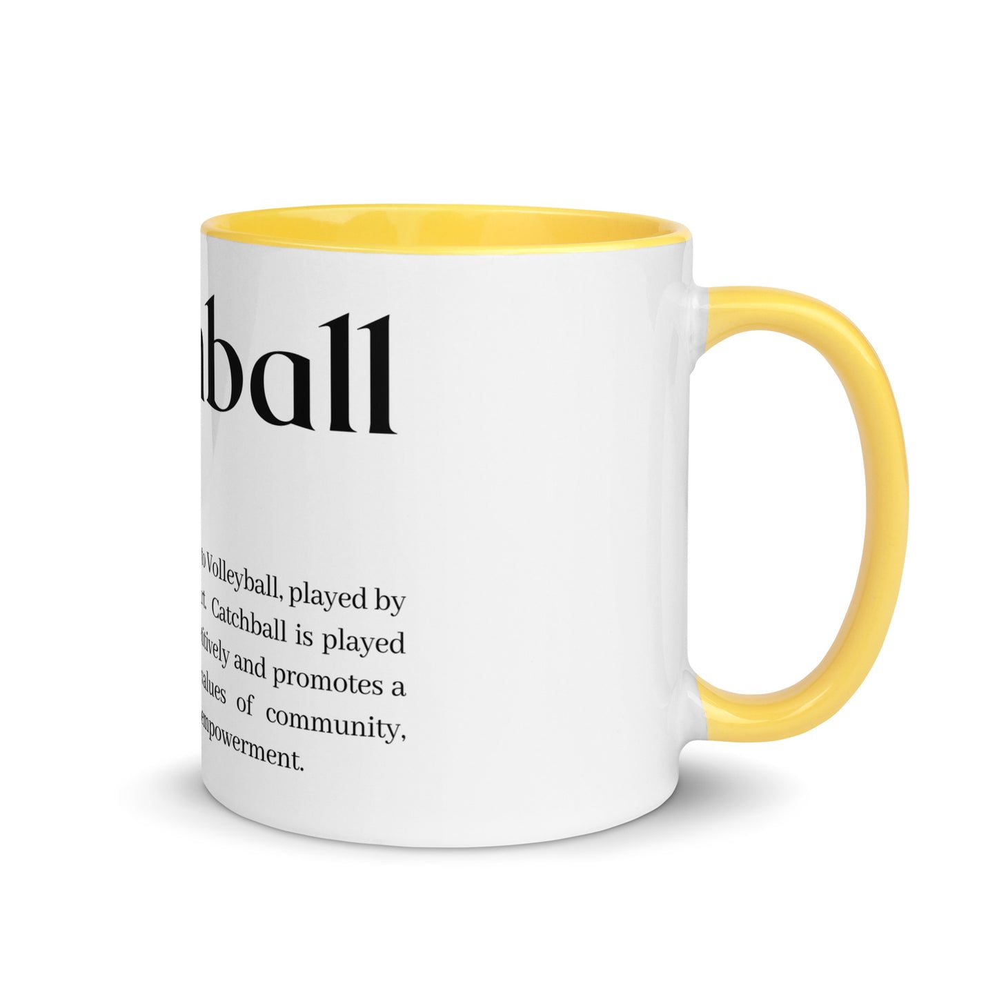 Catchball Dictionary Definition Colored Mug