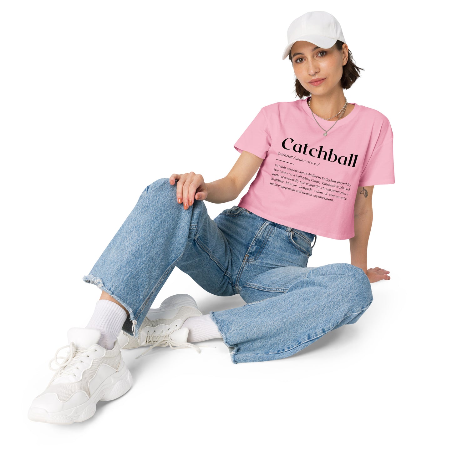 Catchball Dictionary Definition Women’s crop top