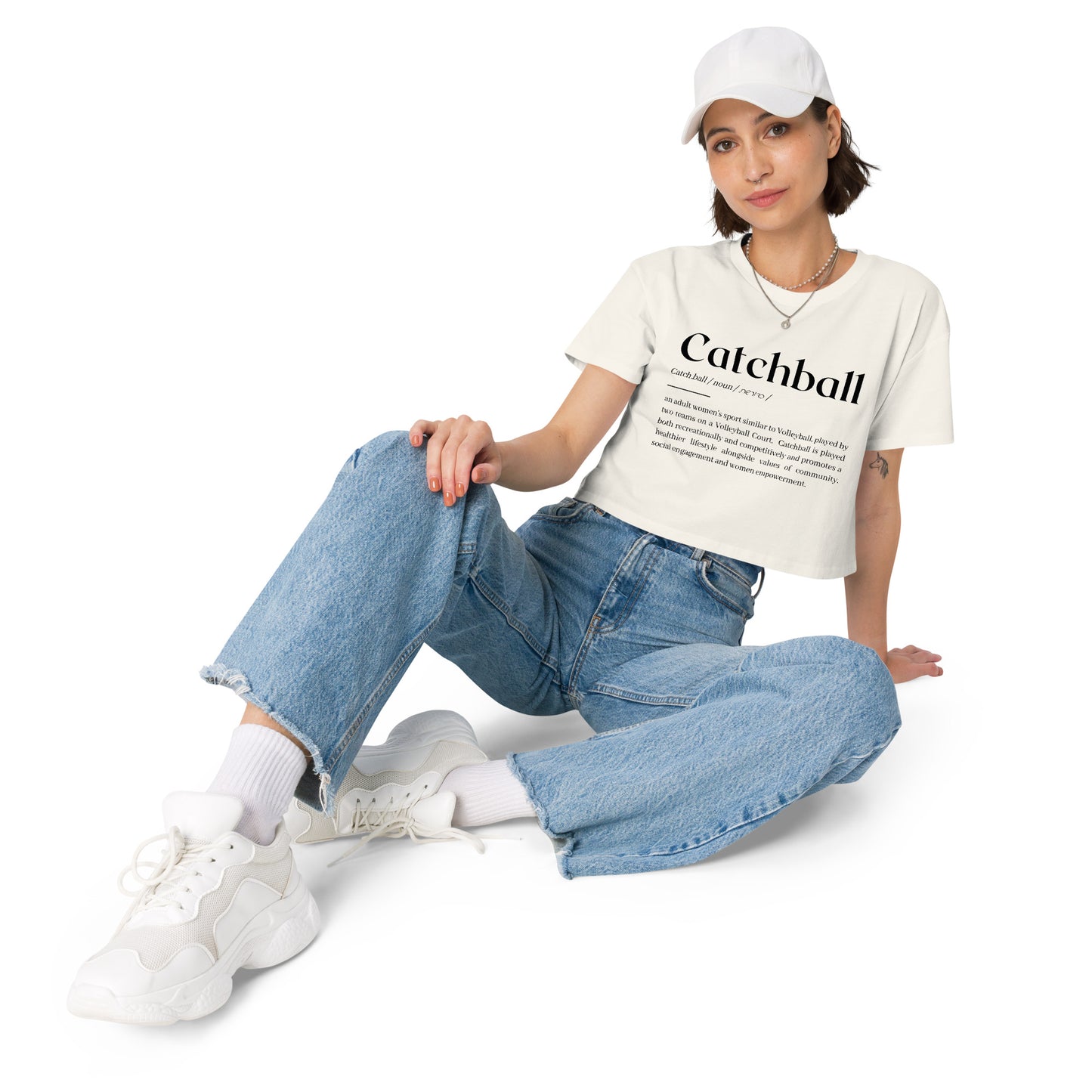 Catchball Dictionary Definition Women’s crop top