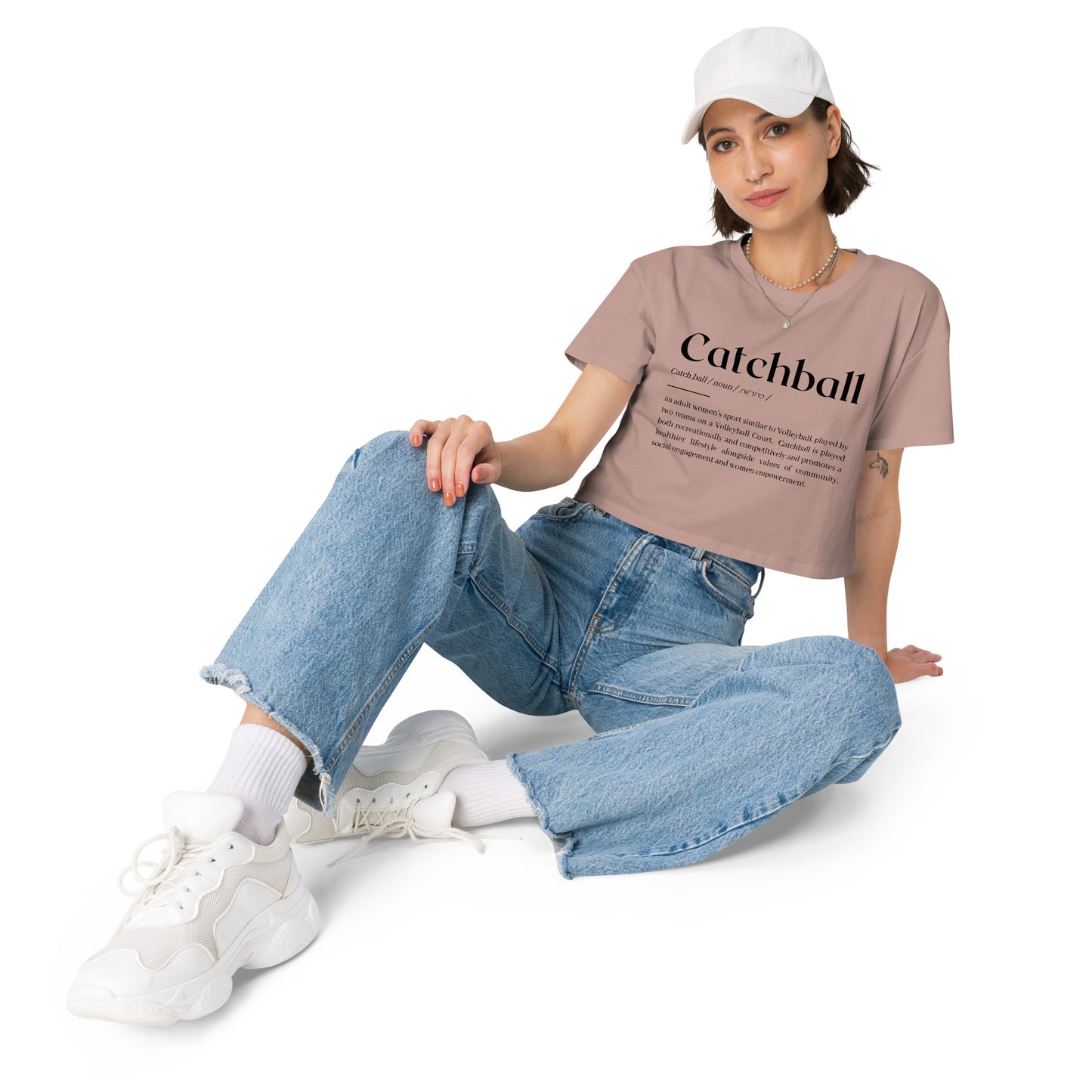 Catchball Dictionary Definition Women’s crop top