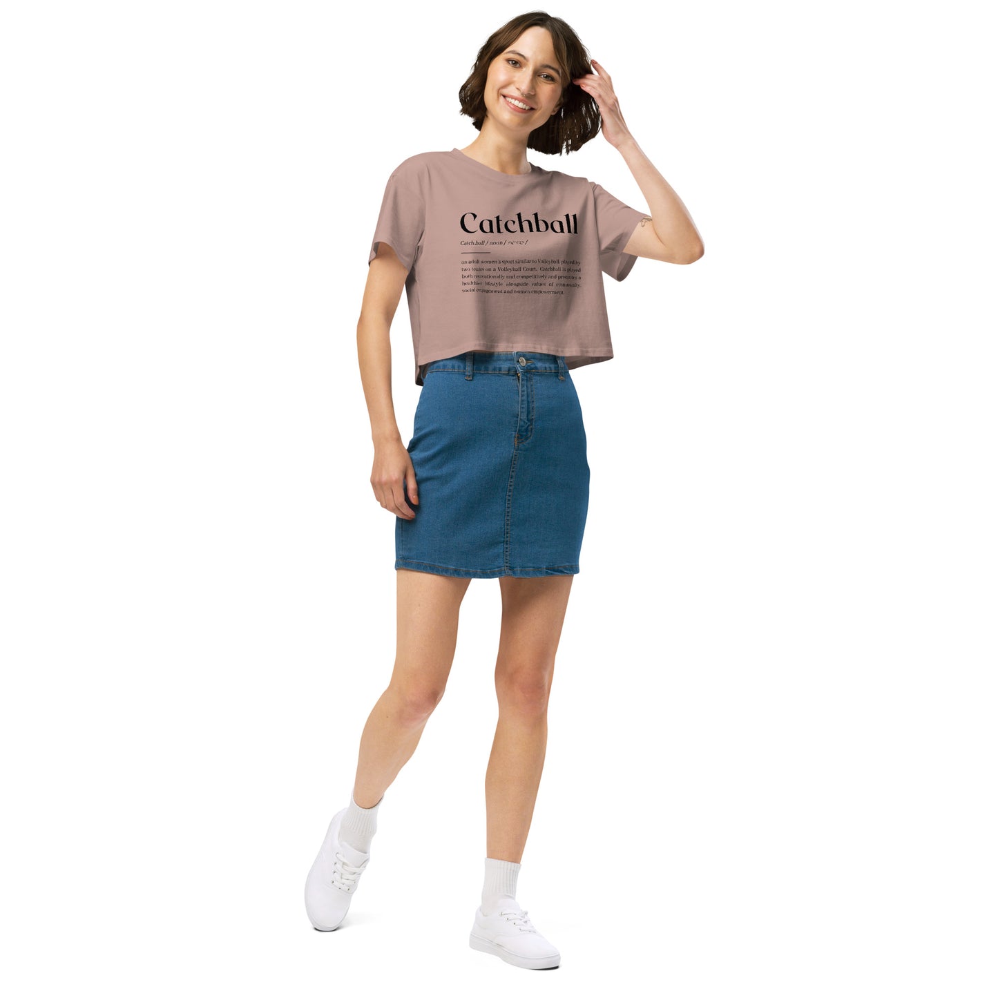 Catchball Dictionary Definition Women’s crop top