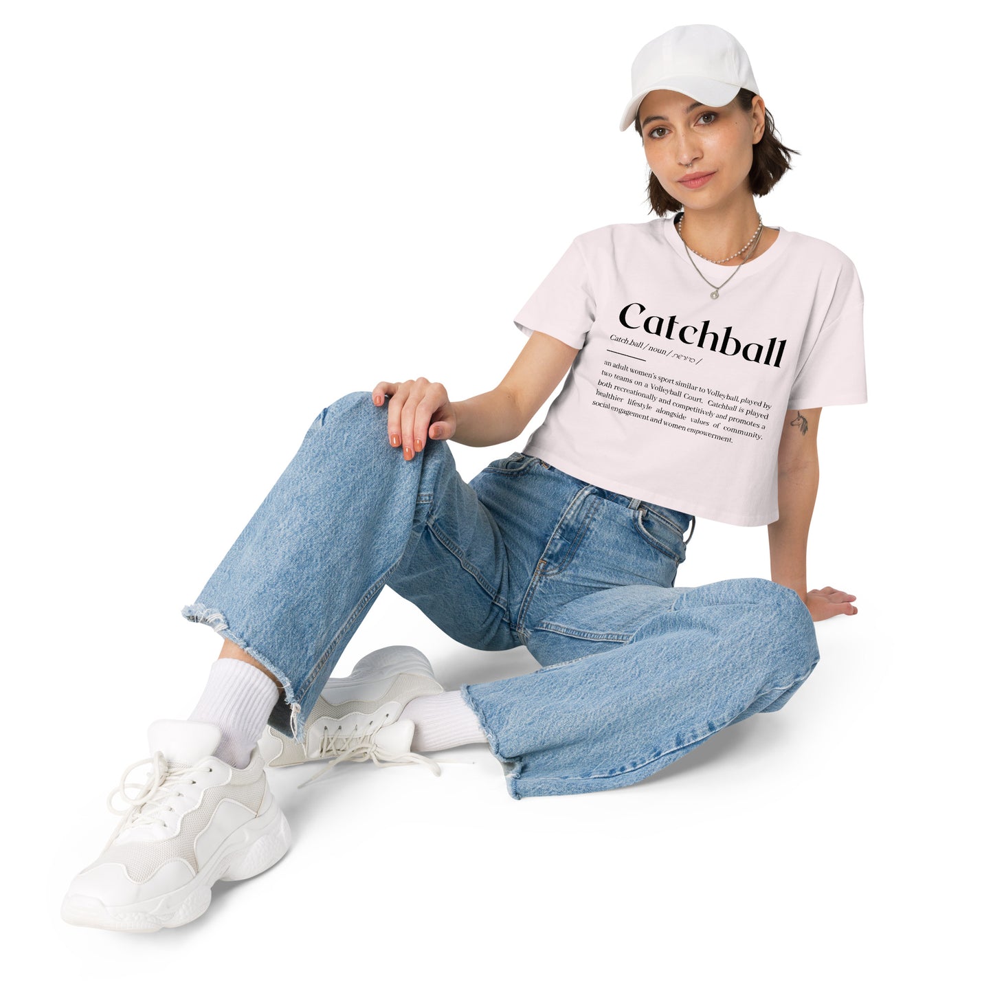 Catchball Dictionary Definition Women’s crop top