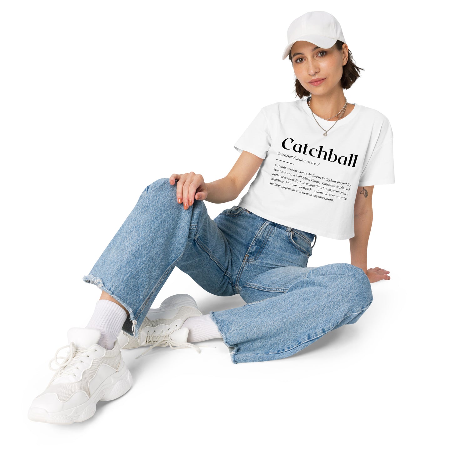 Catchball Dictionary Definition Women’s crop top